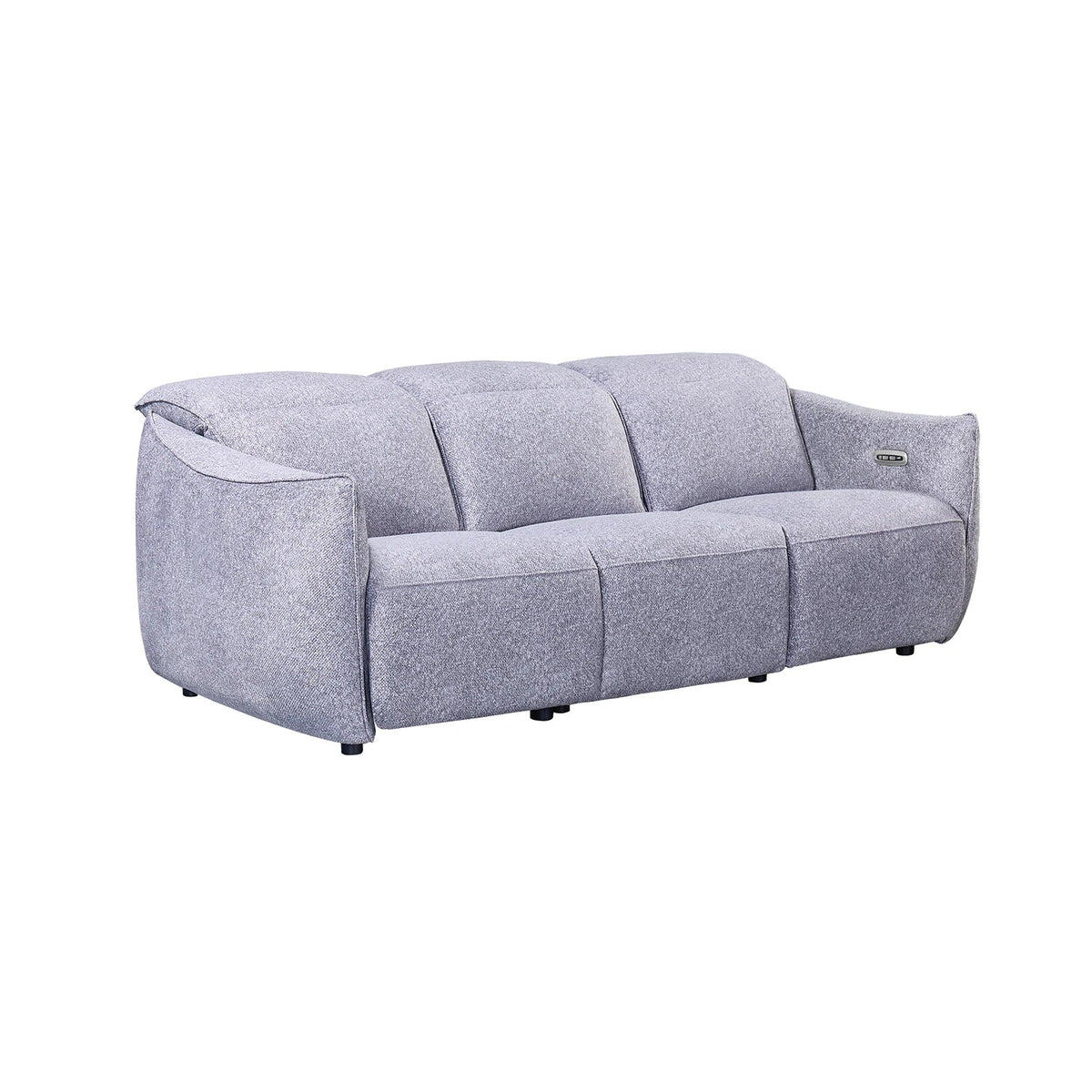 Libra Grey Fabric Power Recliner 3 Seater Sofa with Adjustable Headrests – Laura Ashley