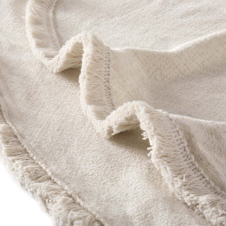 Linen Blend Round Tablecloth - Sand