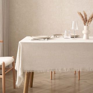 Linen Blend Tablecloth - Sand