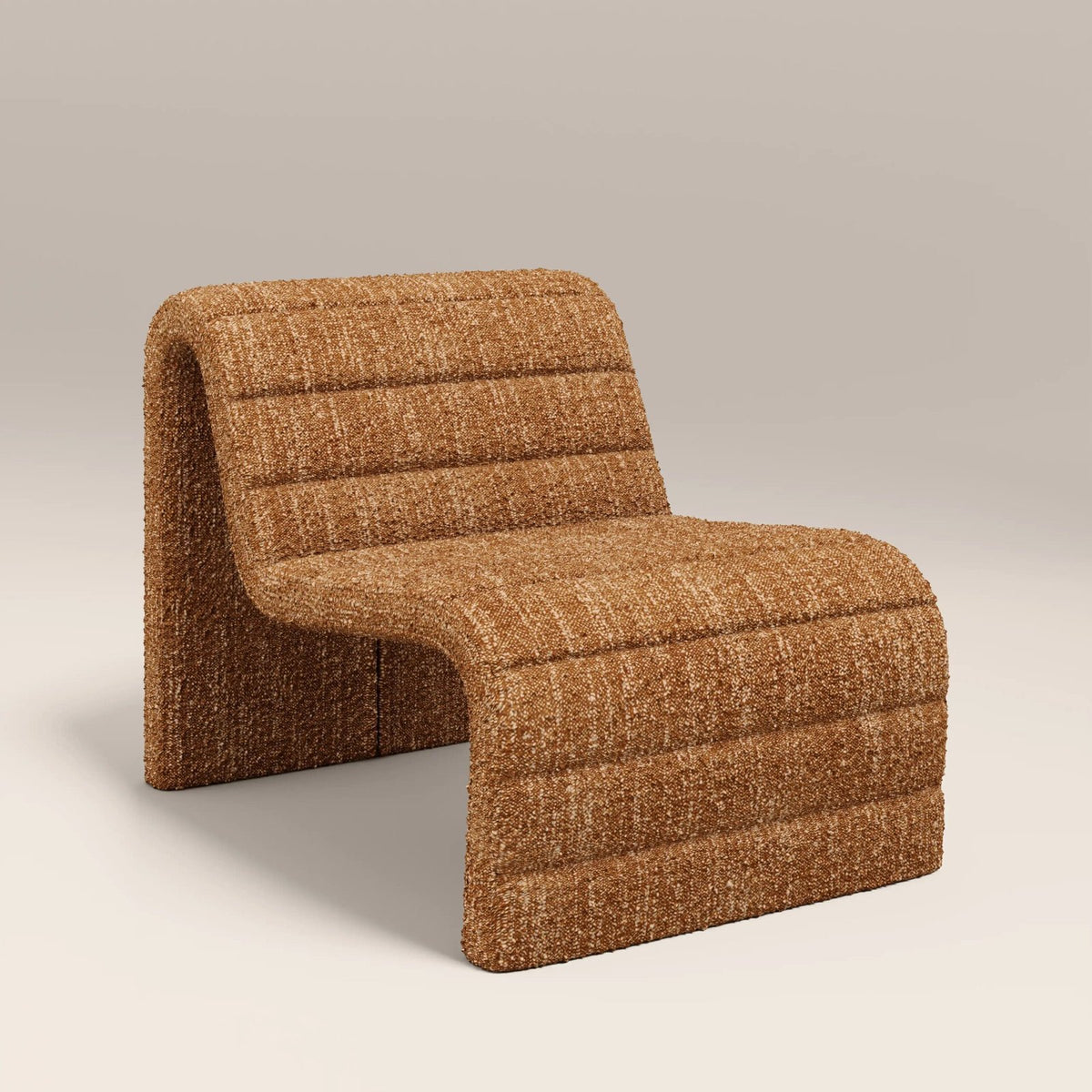 Lopez Accent Chair | Laura Ashley Speckled Honey Sustainable Boucle