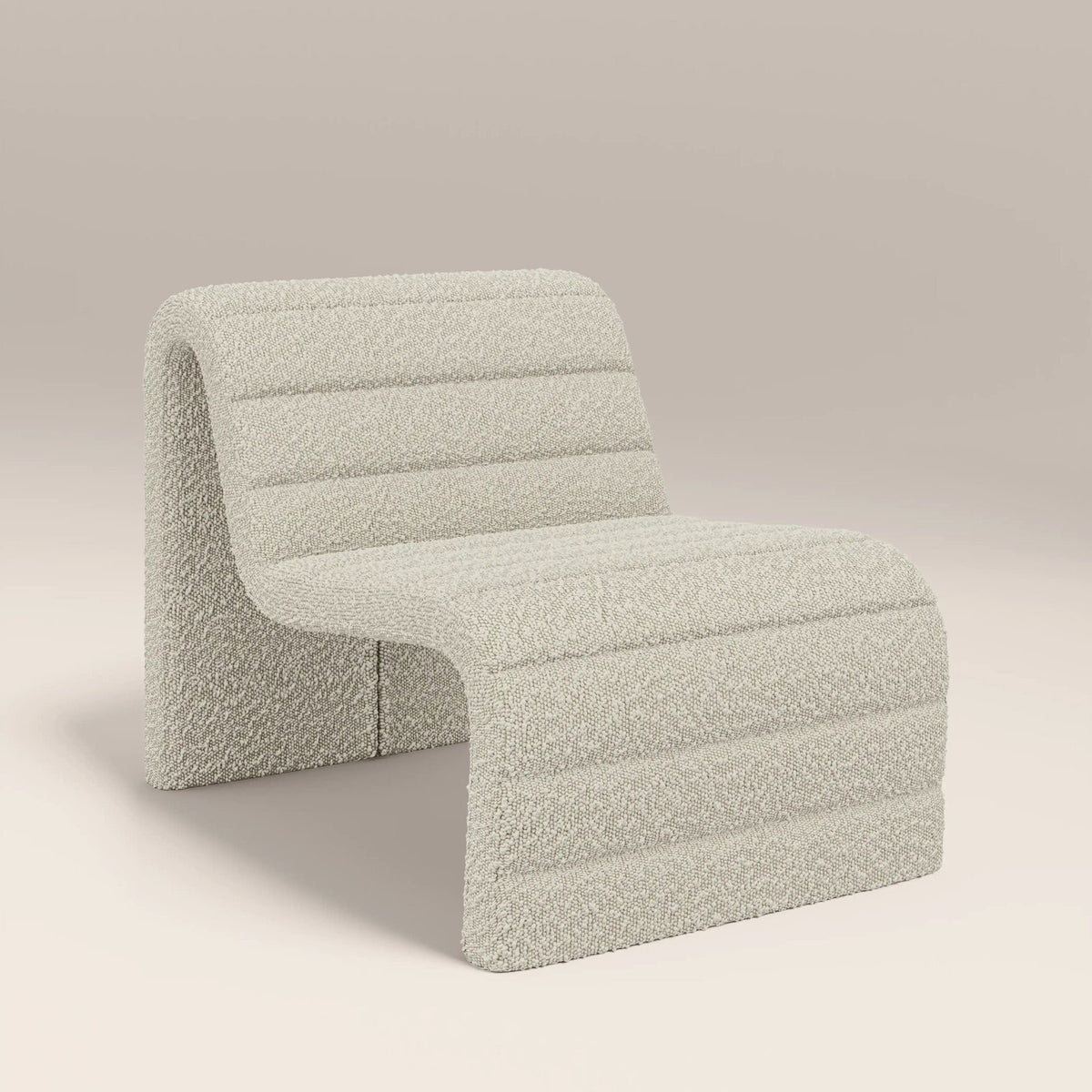 Lopez Accent Chair | Laura Ashley UK Speckled Sustainable Stone Boucle