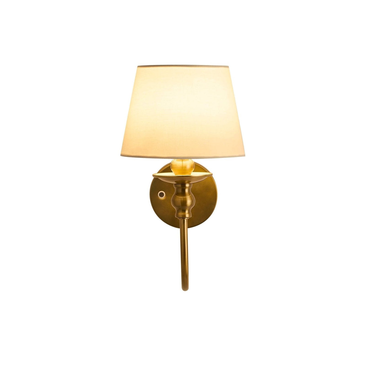 Lucille Ornate LED Rechargeable Wall Light - Brass – Feather & Black