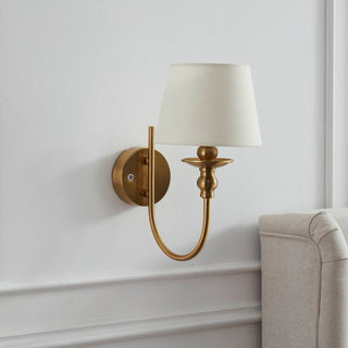 Lucille Ornate LED Rechargeable Wall Light - Brass – Feather & Black