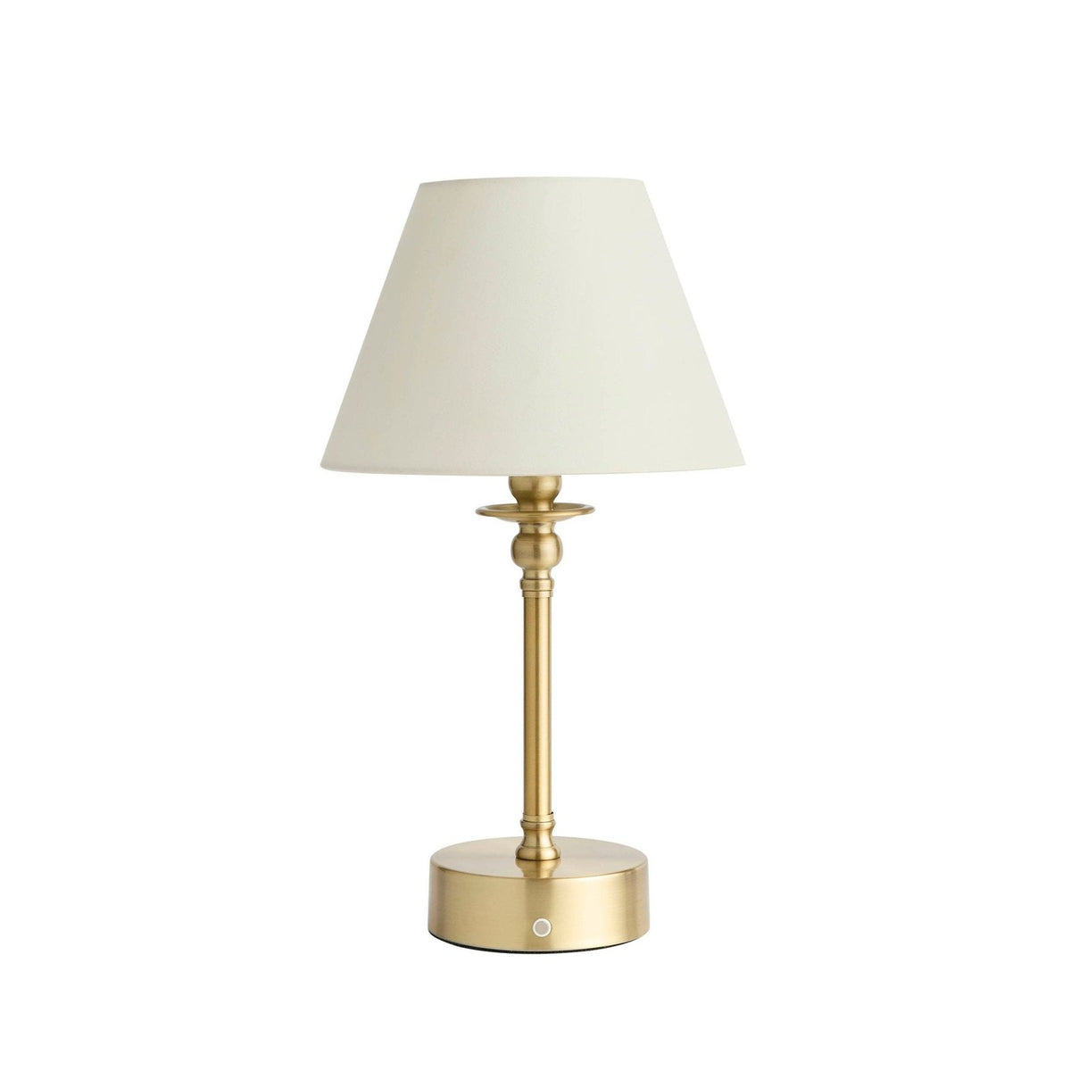 Lucille Ornate LED Rechargeable Wireless Lamp - Brass – Black & Feather