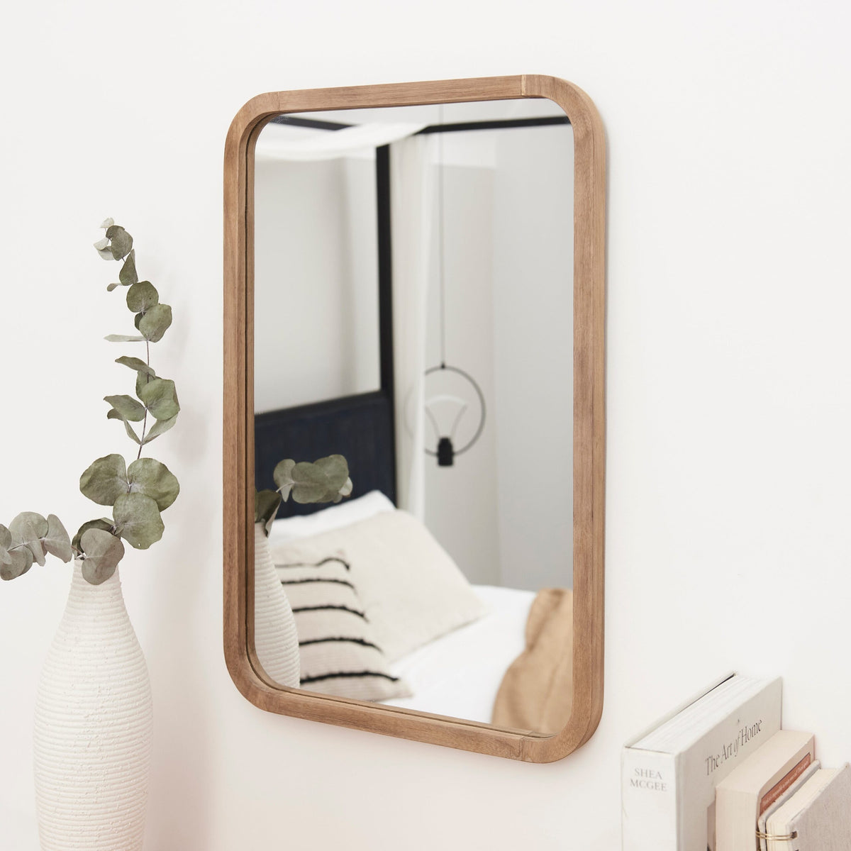 Lyndon 60x40cm Wooden Laura Ashley UK Mirror - Natural