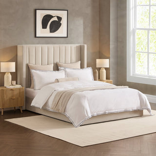 Madison Ottoman Storage Bed - Ecru – Feather & Black
