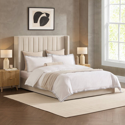 Madison Ottoman Storage Bed - Ecru – Feather & Black