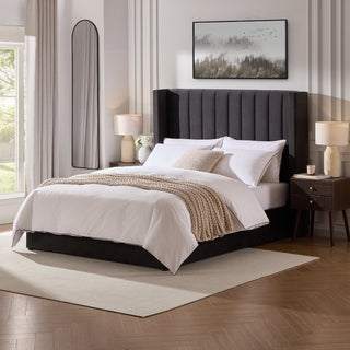 Madison Ottoman Storage Bed - Ink – Feather & Black