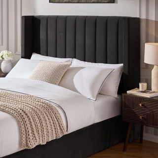 Madison Ottoman Storage Bed - Ink – Feather & Black