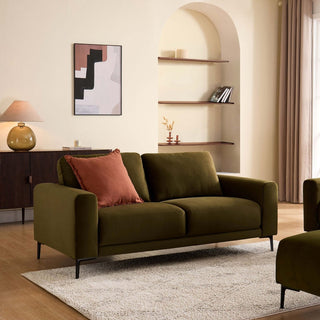 Malibu 2 Seater Sofa - Rich Green – Feather & Black