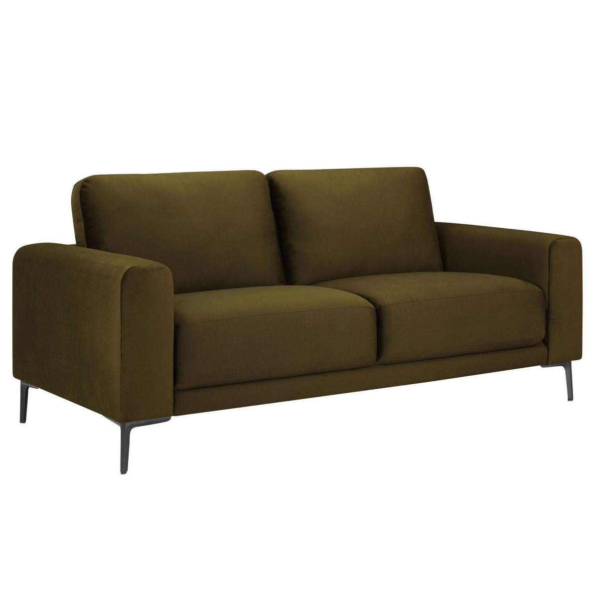 Malibu 2 Seater Sofa - Rich Green – Feather & Black