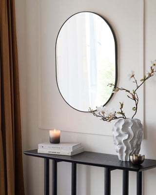 Malva Medium Wall Mirror Black – Laura Ashley