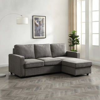 Mandy Grey Fabric Corner Sofabed with Storage – LauraAshley