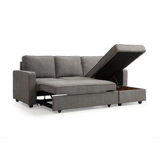 Mandy Grey Fabric Corner Sofabed with Storage – LauraAshley