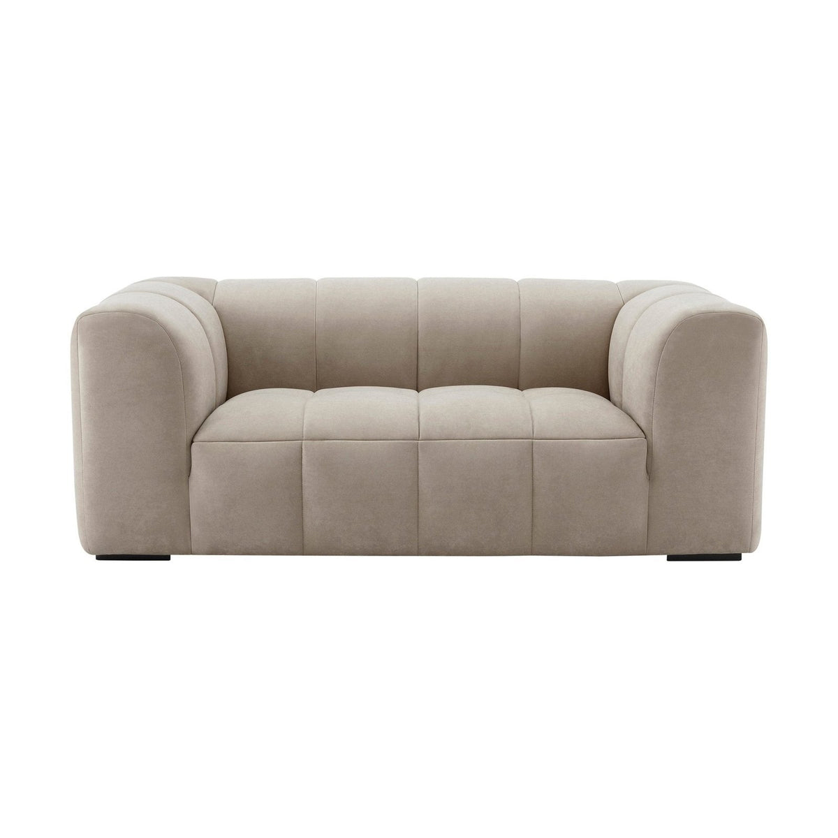 Manhattan 2 Seater Sofa - Stone – Black & Feather