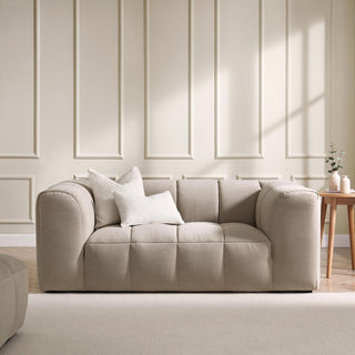 Manhattan 2 Seater Sofa - Stone – Black & Feather