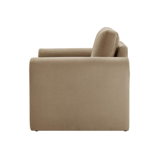 Marseille Armchair Feather & Black - Latte