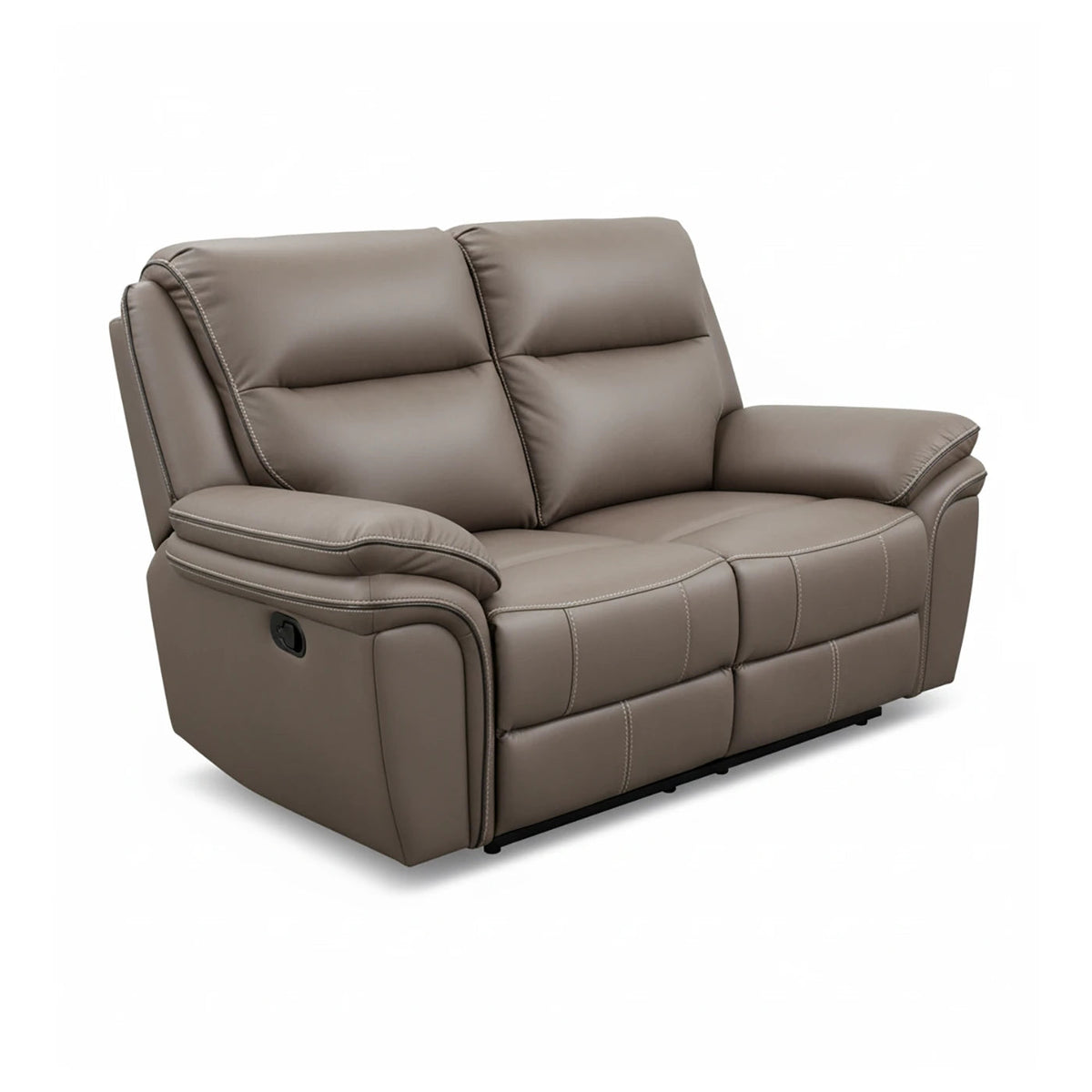 Mont Grey Leather Look Fabric 2 Seater Manual Recliner Sofa – LauraAshley