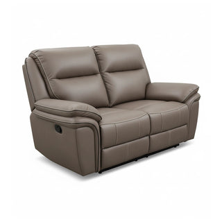 Mont Grey Leather Look Fabric 2 Seater Manual Recliner Sofa – LauraAshley