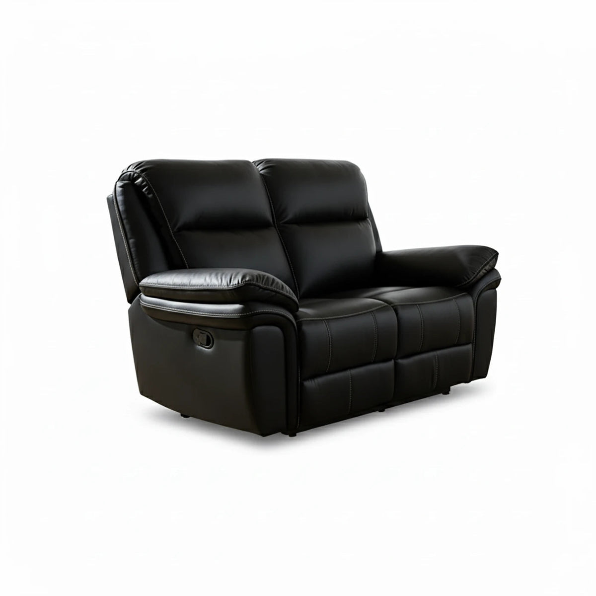 Mont Grey Leather Look Fabric 2 Seater Manual Recliner Sofa – LauraAshley