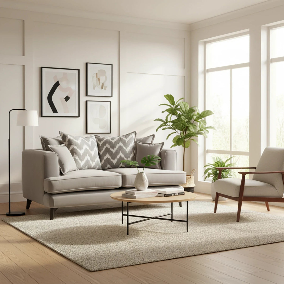Monterrey Regent Plush Velvet Scatter Back 2 Seater Sofa – Laura Ashley