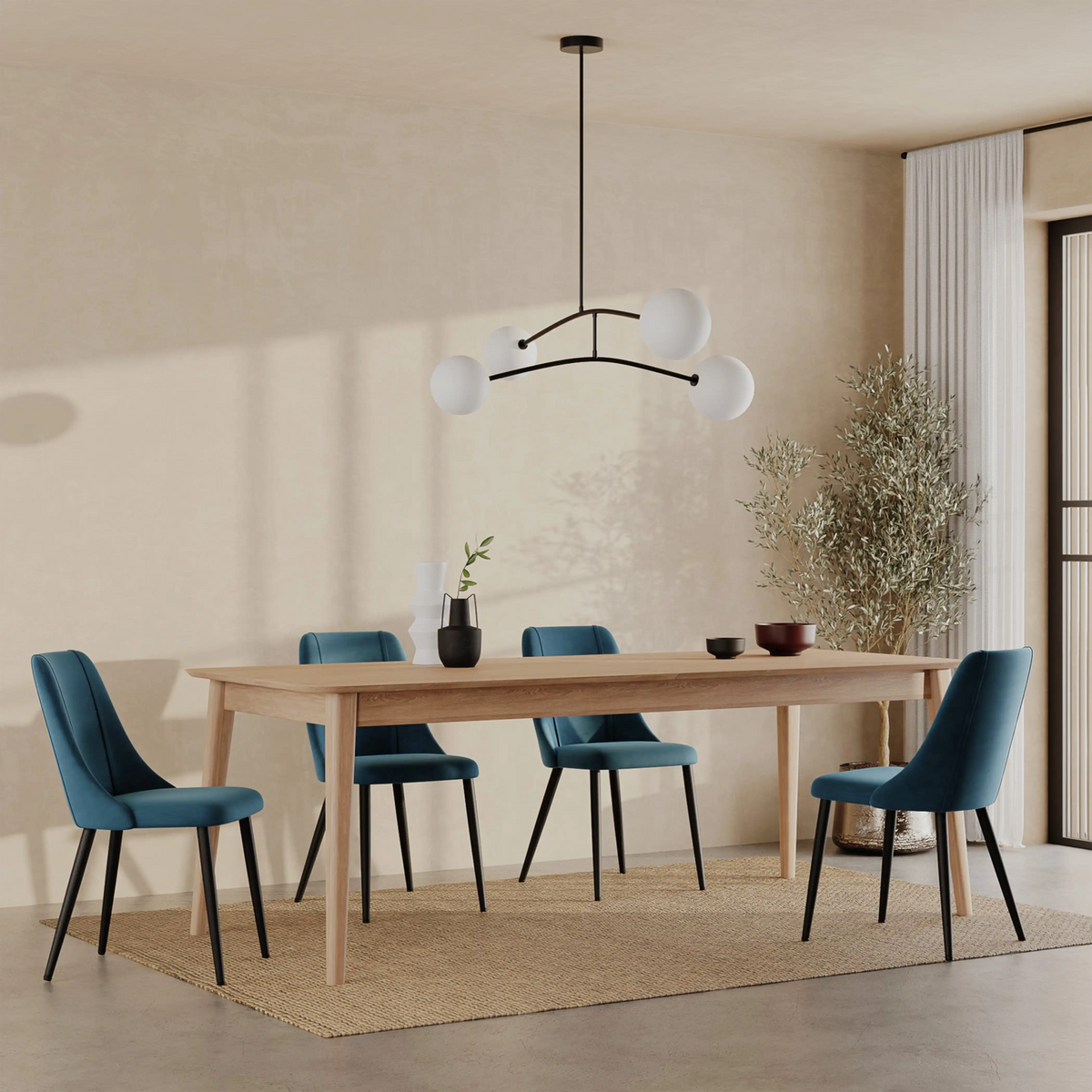 Montreux 6-8 Seat Rectangle Wooden Extendable Dining Table | Oak – Laura Ashley