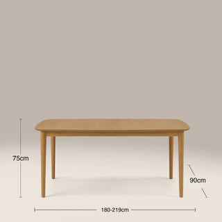 Montreux 6-8 Seat Rectangle Wooden Extendable Dining Table | Oak – Laura Ashley