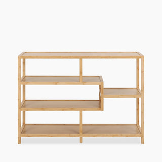 Moso Wide Wooden Bookcase | Natural Bamboo – Laura Ashley