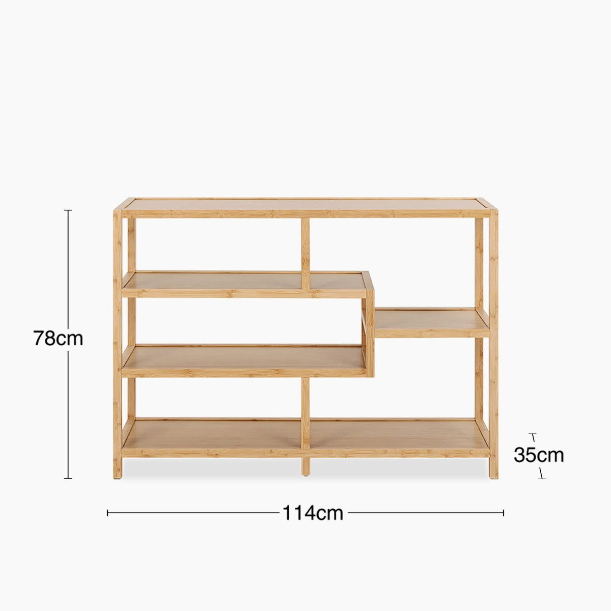 Moso Wide Wooden Bookcase | Natural Bamboo – Laura Ashley