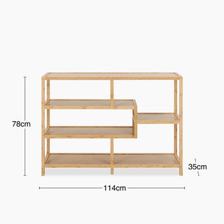Moso Wide Wooden Bookcase | Natural Bamboo – Laura Ashley