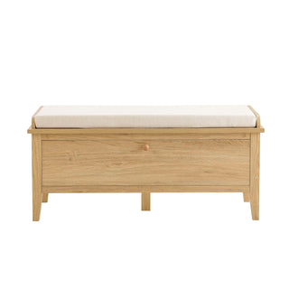 Nell Seated Storage Cabinet Feather & Black  - Light Wood