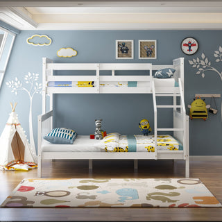 Noah White Wooden Triple Sleeper LauraAshley Bunk Bed - Double &amp; Single