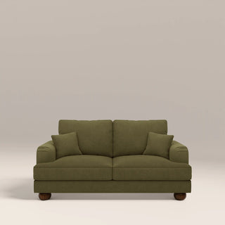 Nola 2 Seater Sofa | Moss Green Sustainable Mohair Velvet – Laura Ashley UK
