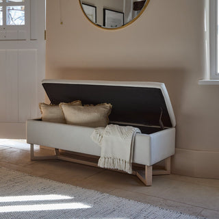 Norah Storage Ottoman - Ivory – Laura Ashley UK