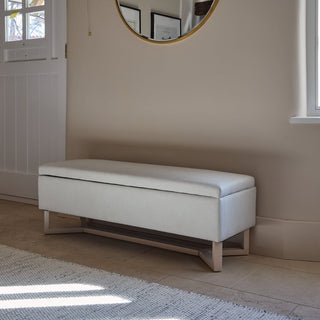 Norah Storage Ottoman - Ivory – Laura Ashley UK