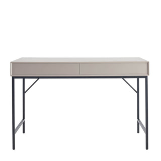 Nova Dressing Table Black & Feather Console - Taupe