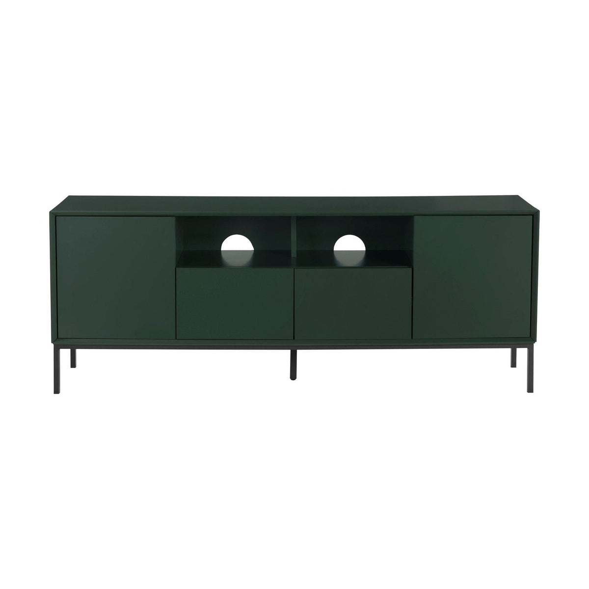 Nova TV Unit for TVs Black & Feather up to 60" - Forest Green