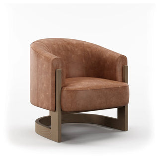 Nox Tan Split Leather Accent Chair – Laura Ashley
