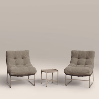 Odessa Garden Bistro Lounge Set | Natural Boucle & Taupe – Laura Ashley UK