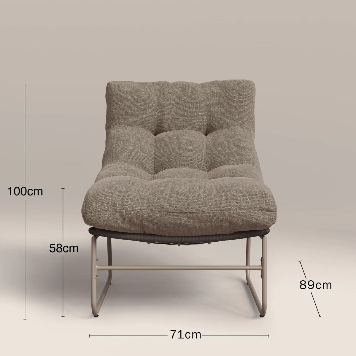 Odessa Garden Bistro Lounge Set | Natural Boucle & Taupe – Laura Ashley UK