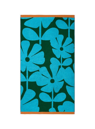 Orla Kiely Wildflower Blue Lagoon Towels – Laura Ashley