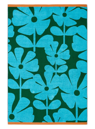 Orla Kiely Wildflower Blue Lagoon Towels – Laura Ashley