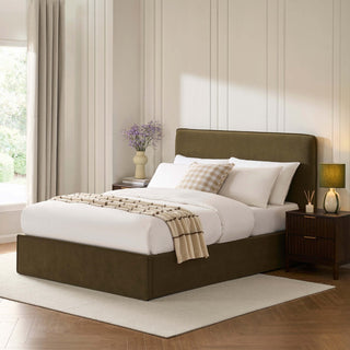 Oslo Ottoman Storage Bed - Olive – Feather & Black