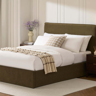 Oslo Ottoman Storage Bed - Olive – Feather & Black