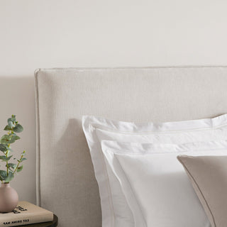Oslo Ottoman Storage Black & Feather Bed - Ivory