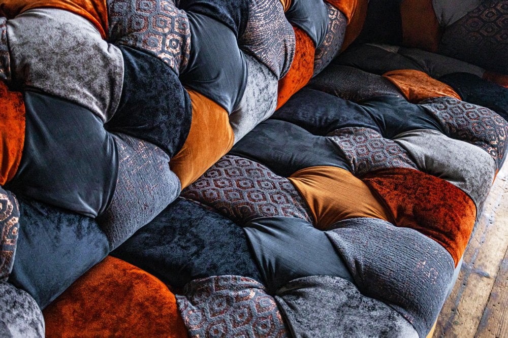 Oswald & Pablo Camborne Patchwork Velvet Chesterfield Sofa – Laura Ashley