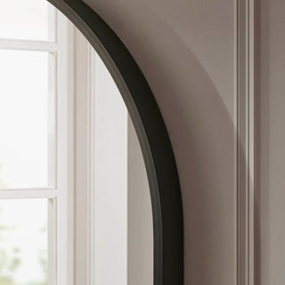 Oval Wall Mirror - Black – Feather & Black