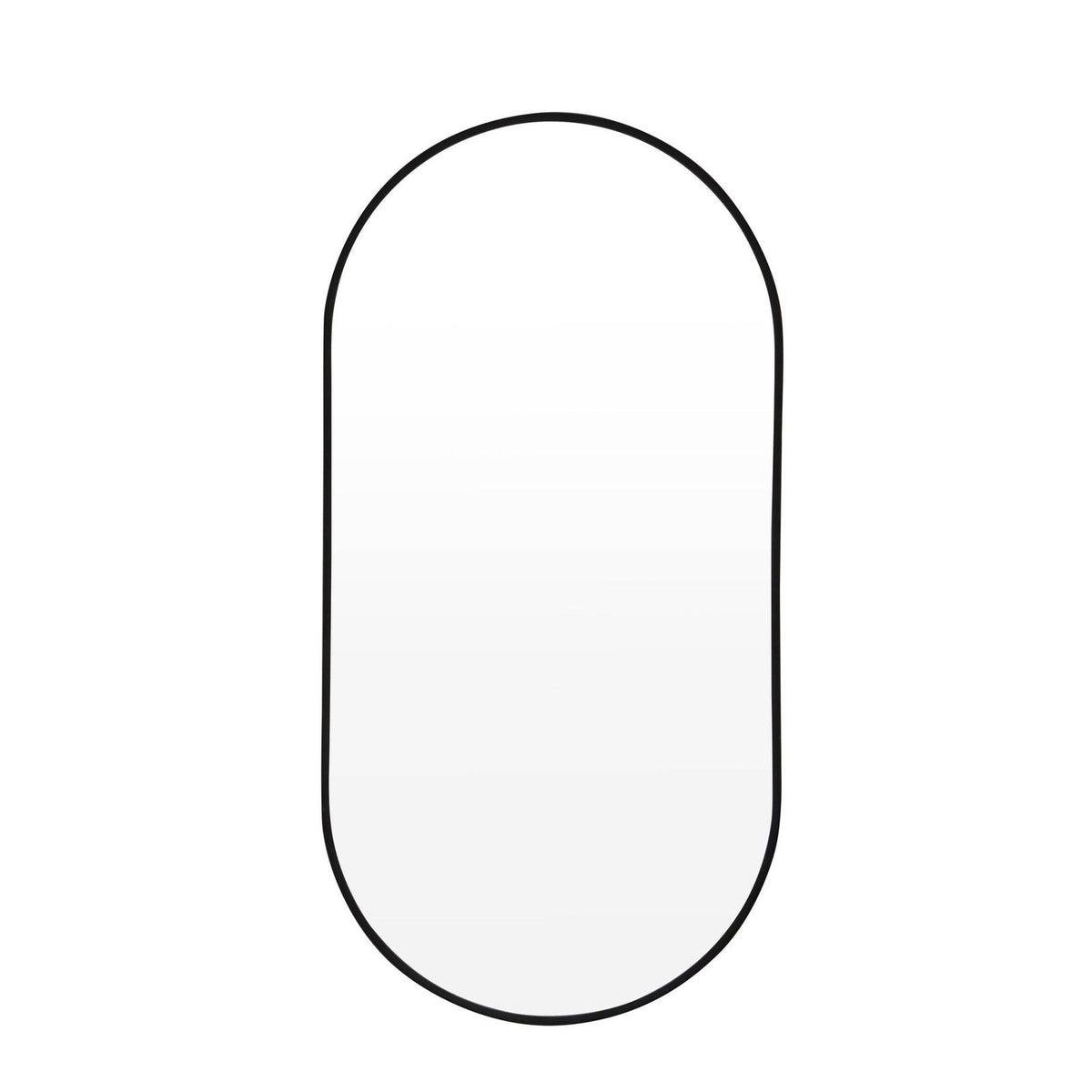 Oval Wall Mirror - Black – Feather & Black