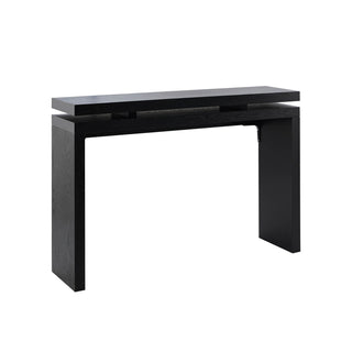 Penny Ash Console Feather & Black Table  - Black