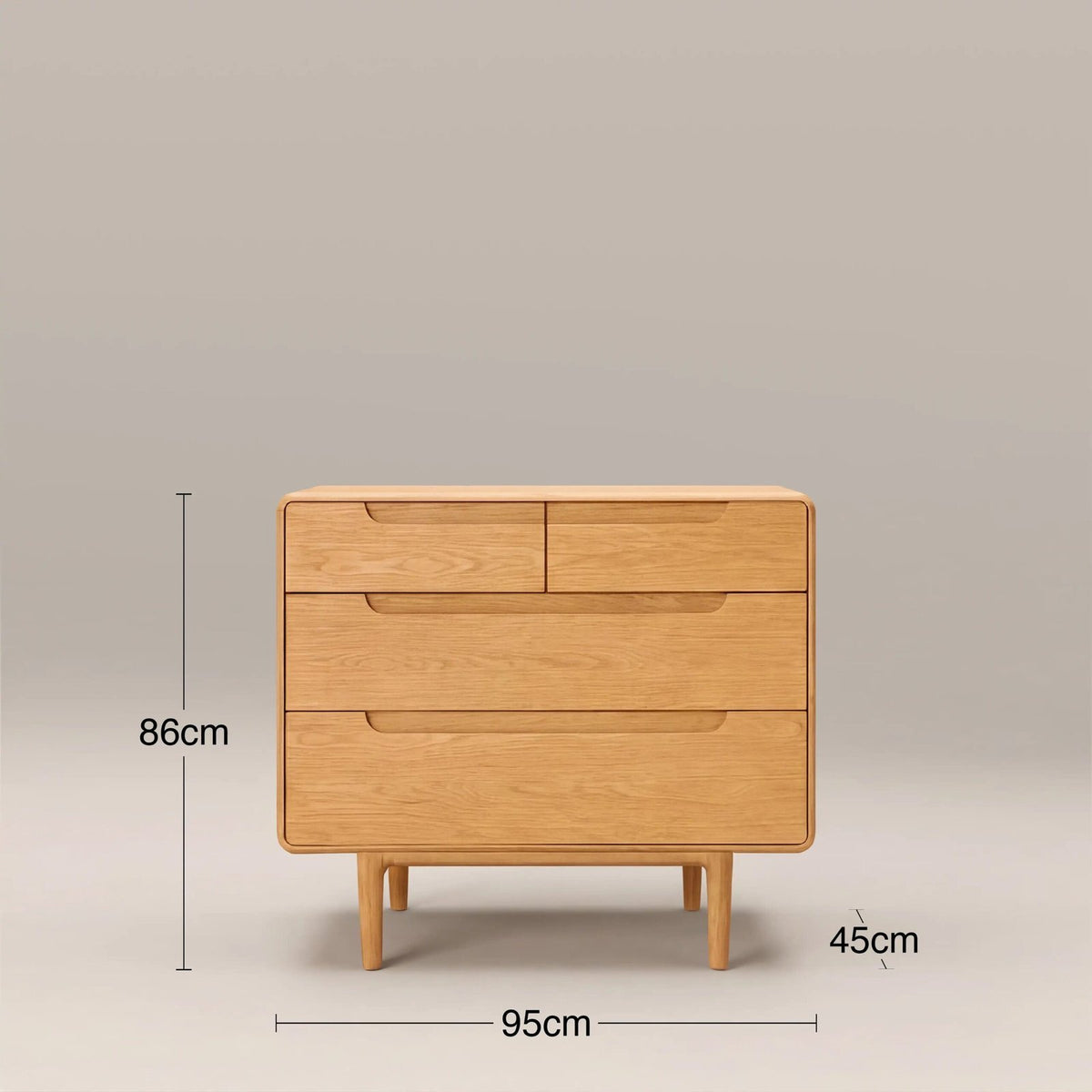 Percy 4 Drawer Chest Laura Ashley of Drawers | Oak